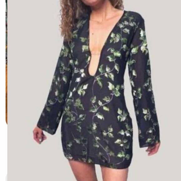 Rumored Sterling Mini Night Out Dress Size Small Envy - Picture 6 of 11